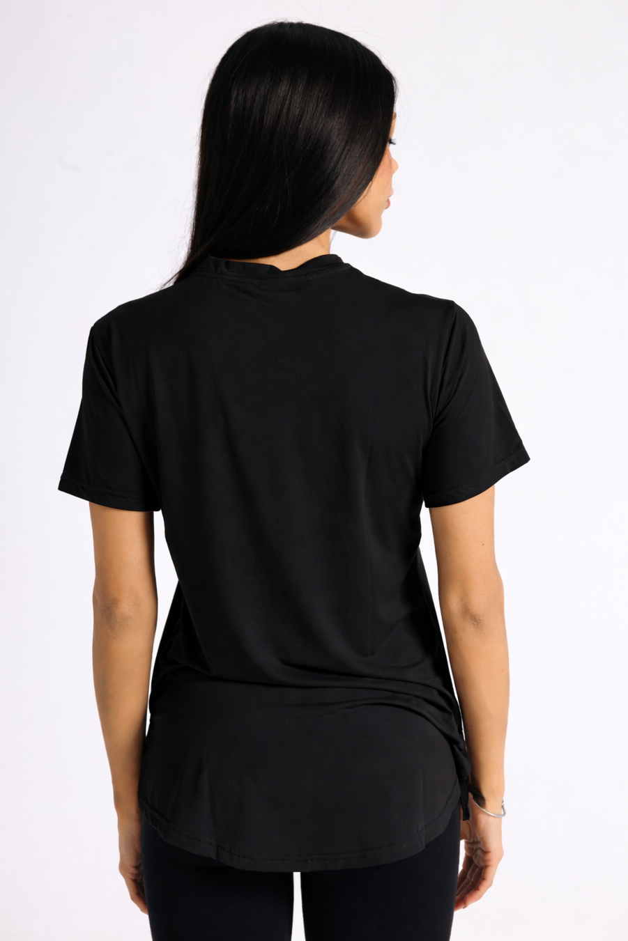 MOVE SHORT SLEEVE TOP-BLACK