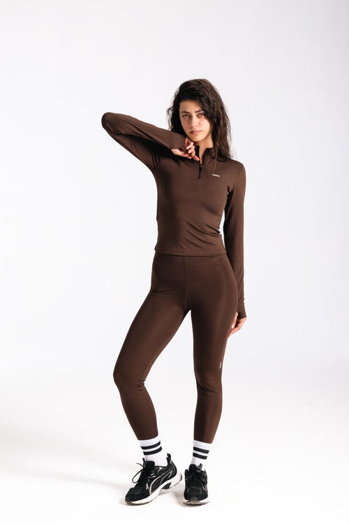 MOVE LEGGINGS-BROWN