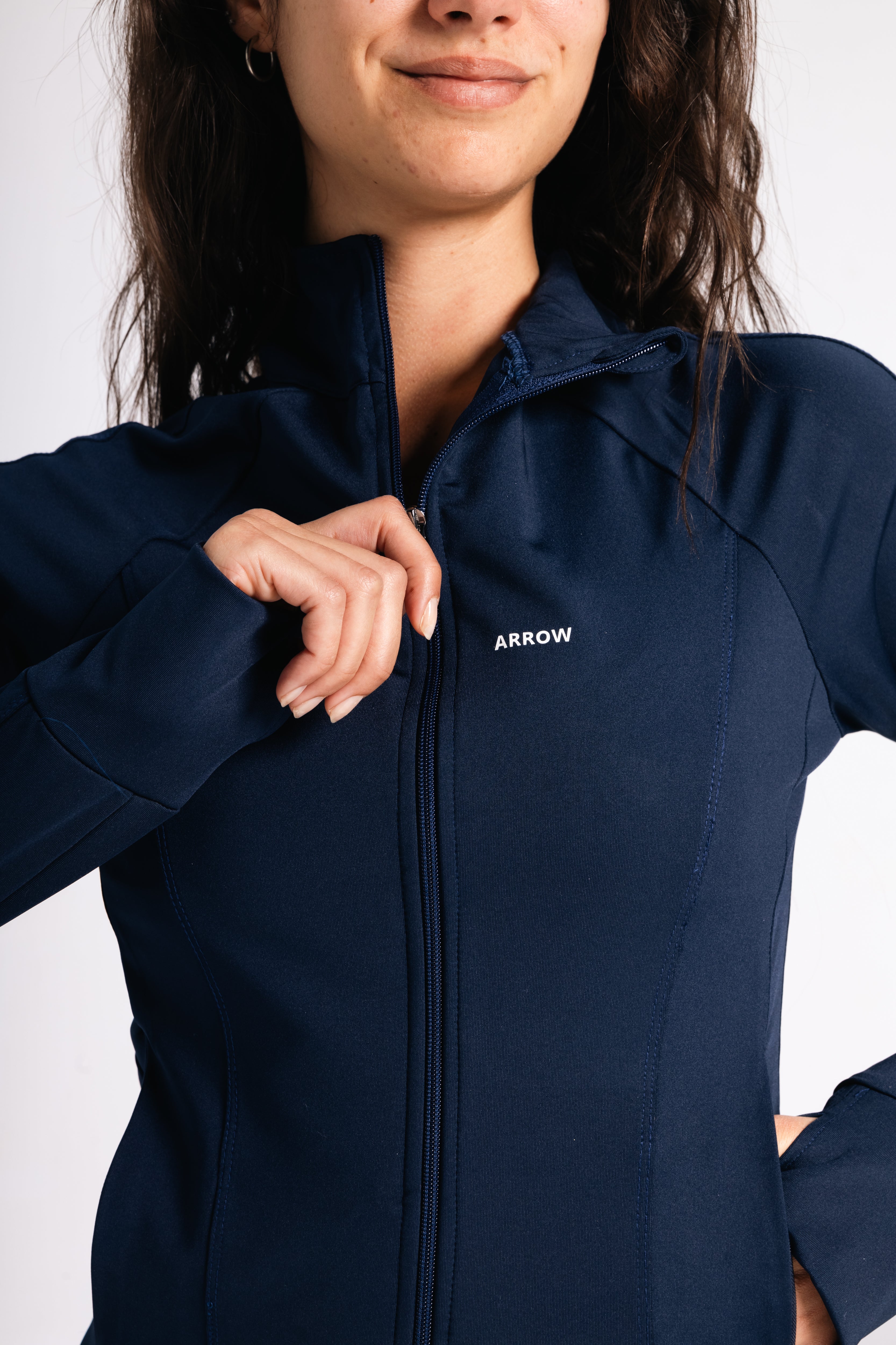 SCULPTED JACKET-NAVY