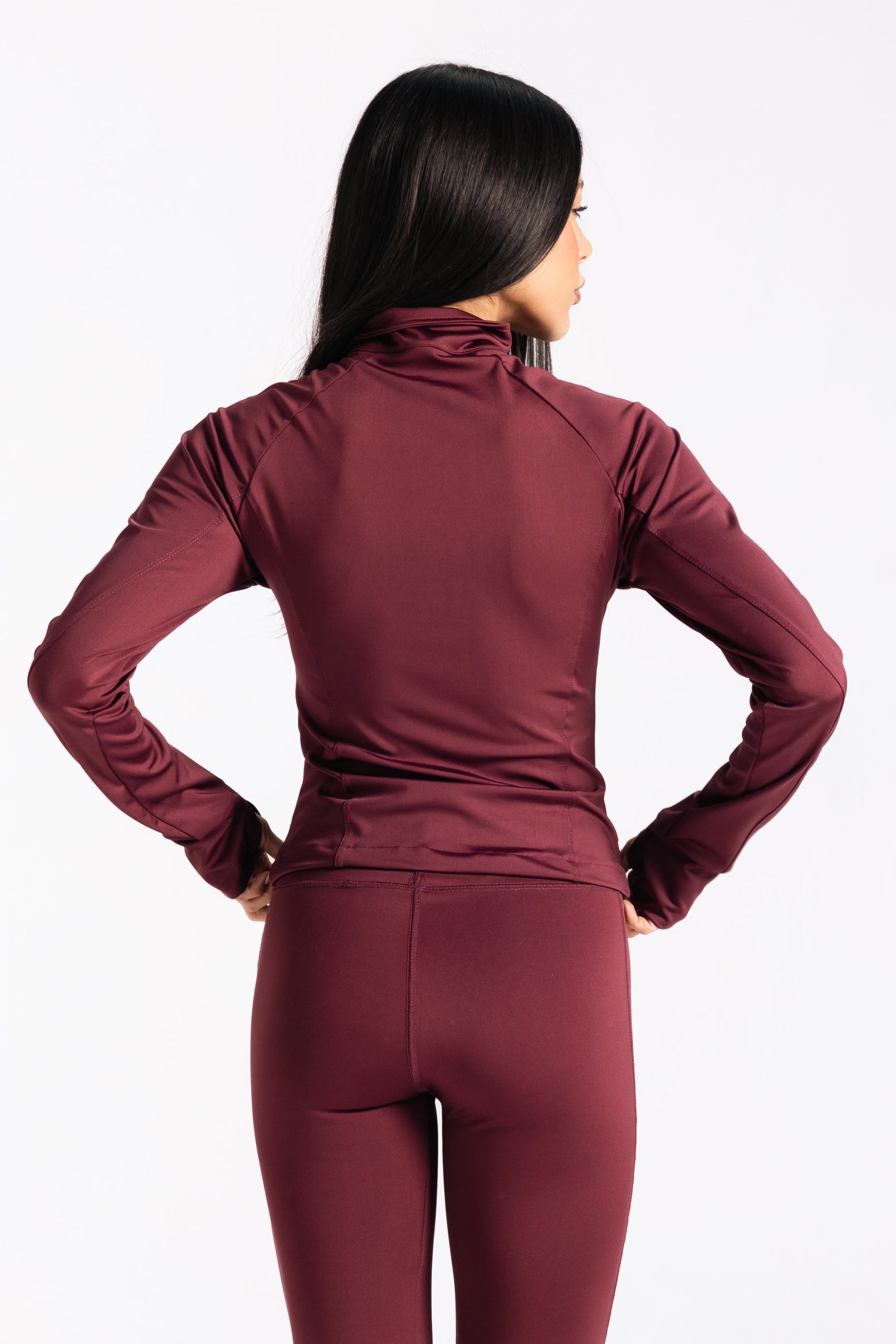 SCULPTED JACKET-BURGUNDY
