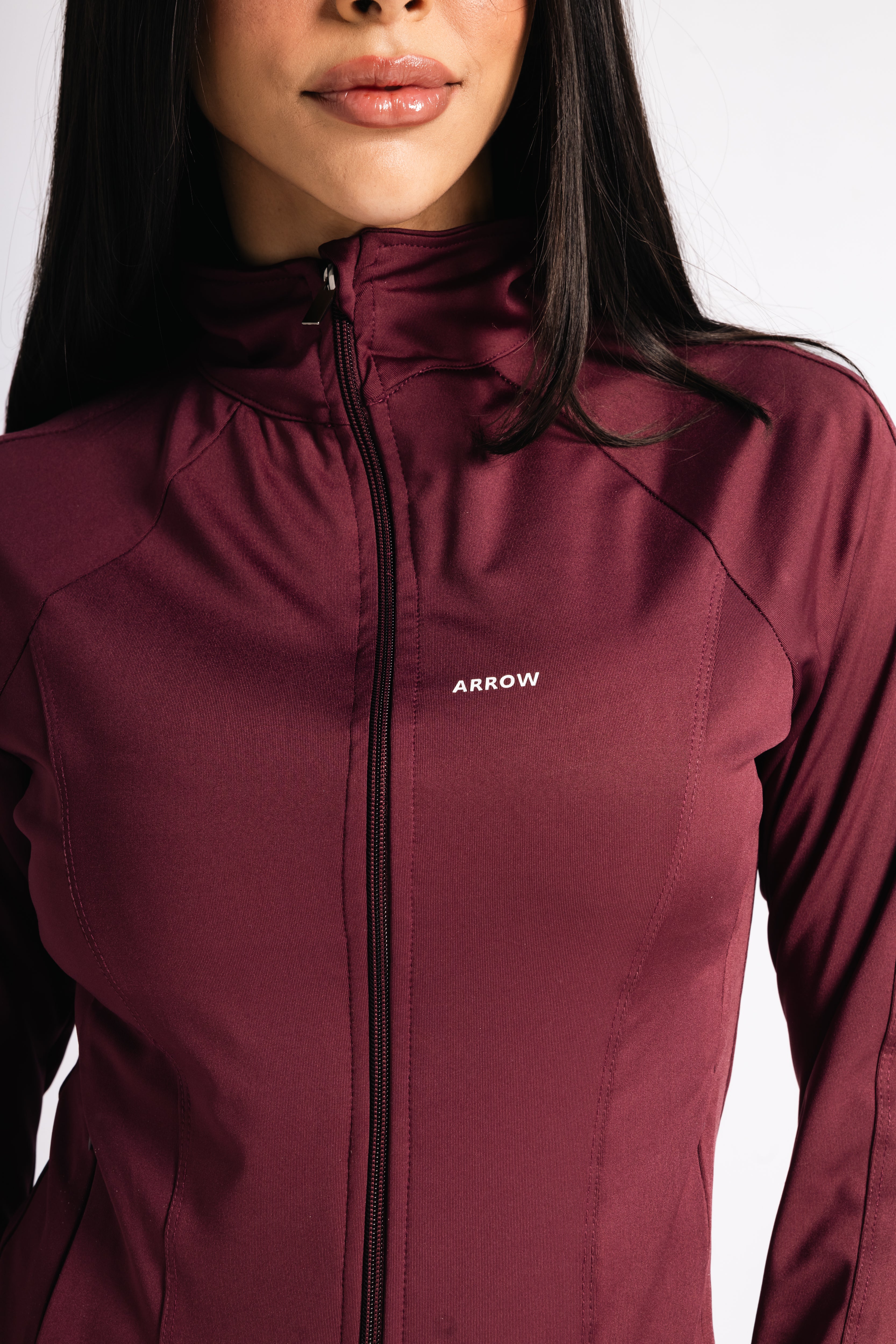 SCULPTED JACKET-BURGUNDY