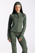 SCULPTED JACKET-OLIVE