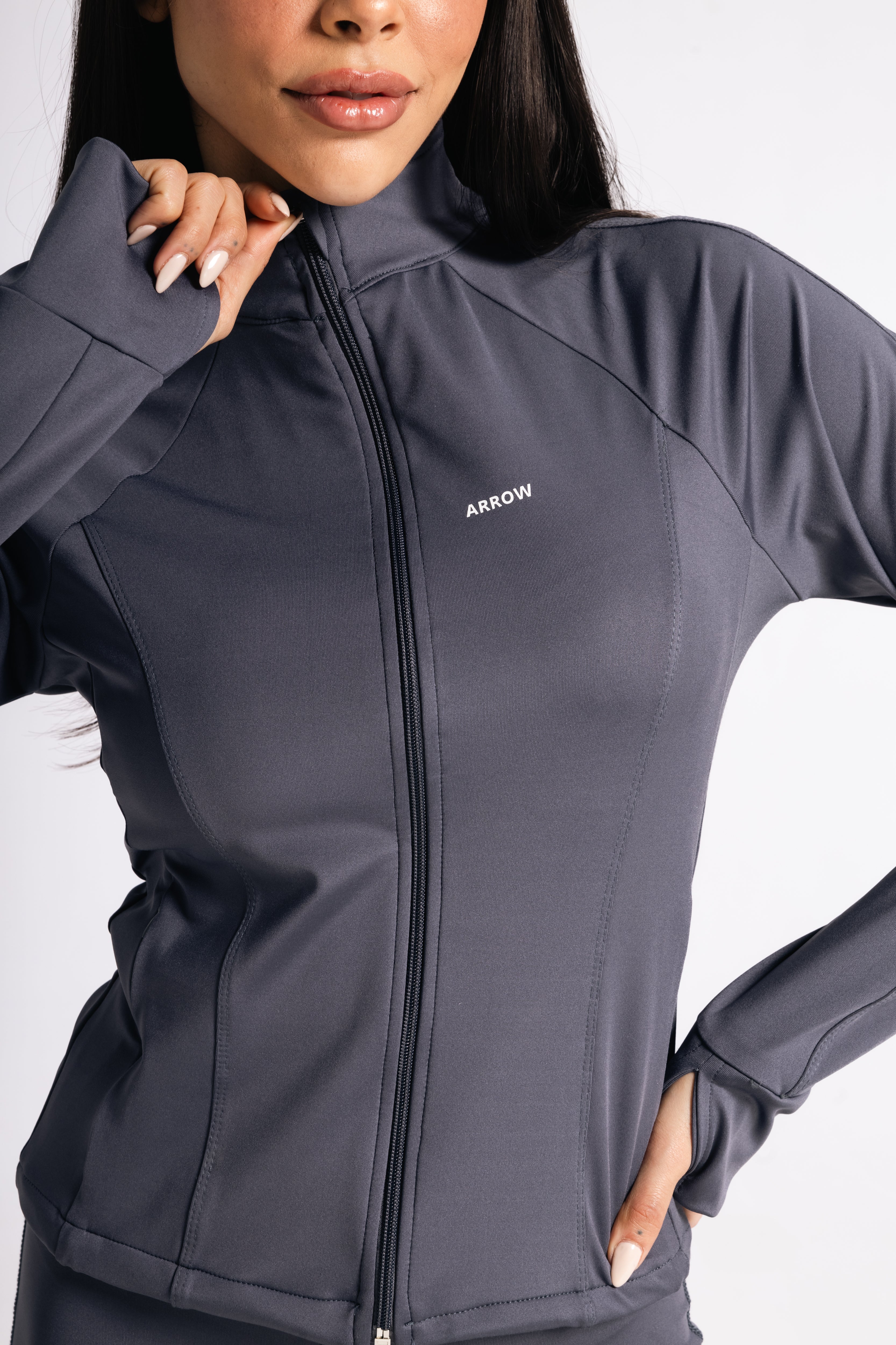 SCULPTED JACKET-GREY