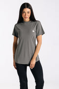 MOVE SHORT SLEEVE TOP-GREY
