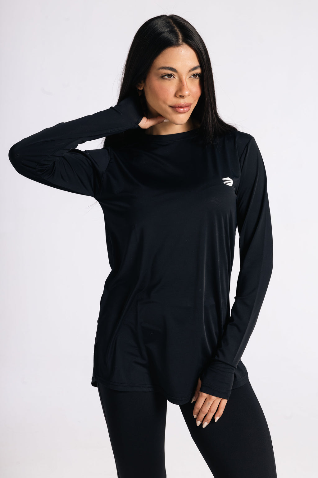 MOVE LONG SLEEVE TOP-BLACK