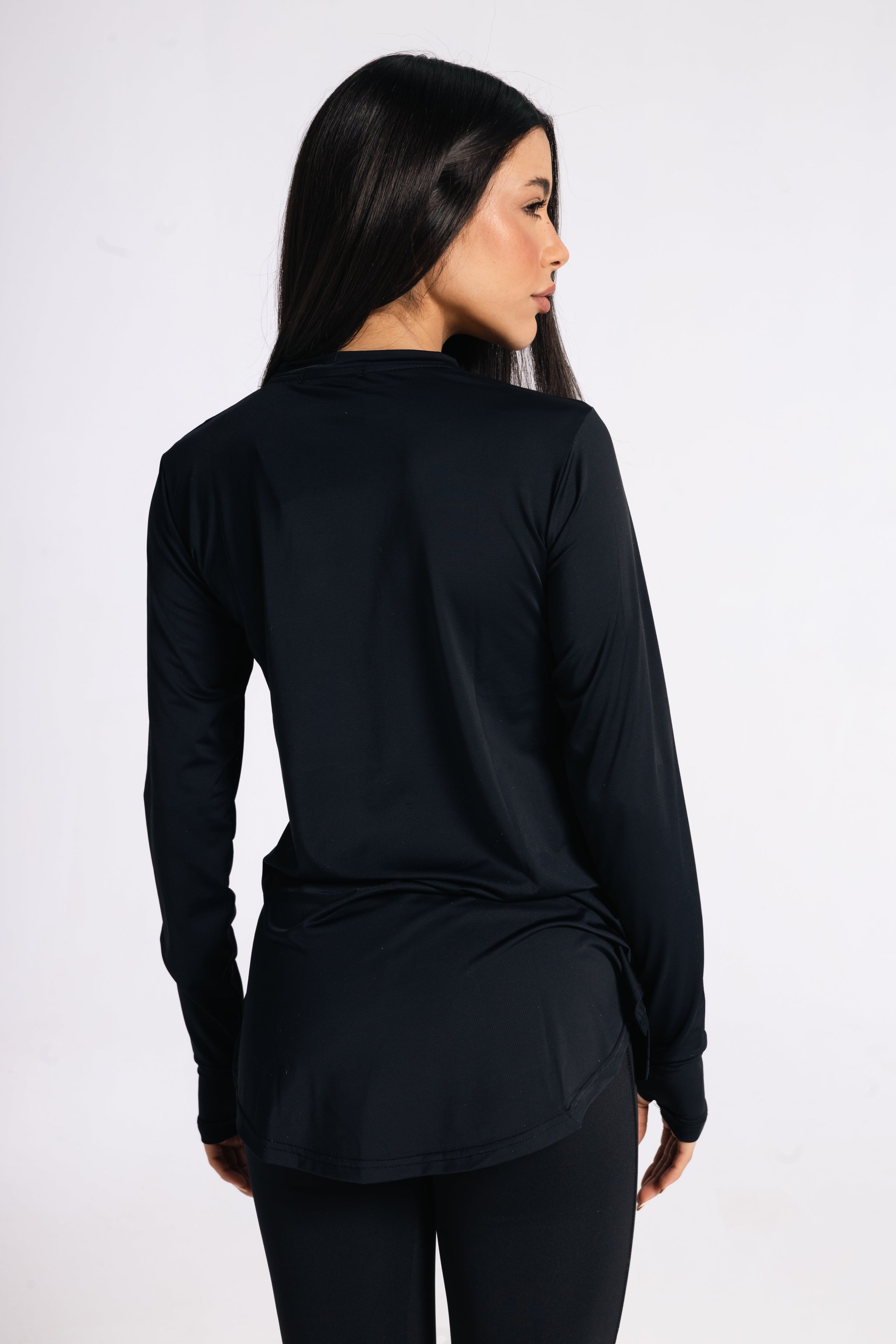 MOVE LONG SLEEVE TOP-BLACK